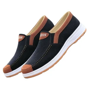 Light Weight Anti slip Men Flat Portable Walking Style Daily Wear Cloth Shoes Loafers Trainers Men Non Slip Canvas Work Shoes