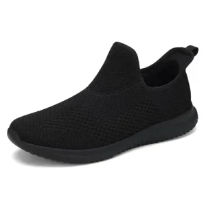 Lightweight Breathable Mesh Slip-On Running Gym Shoes Non-Slip Fashion PU Minimalist