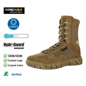 Lightweight Cordura Tactical Boots HydroGuard Waterproof Combat Boots CoolMax Breathable Outdoor Training Boots For Men