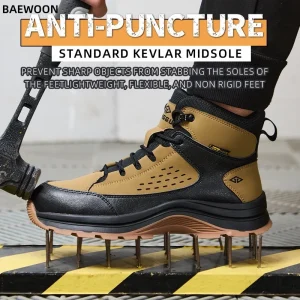 Lightweight Labor Protection Safety Shoes Anti Smashing Anti Piercing Men’s Comfortable Work Safe Shoes