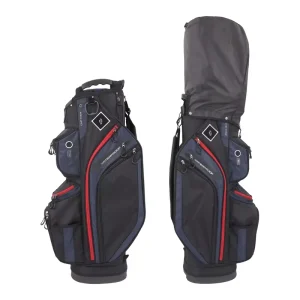 Lightweight Portable Men’s Golf Bag with Thickened Shoulder Strap Colorblock Half Set Ball Tool Car Bag Waterproof Golf Bag