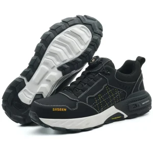 Lightweight Rubber Sole Steel Toe Comfortable Mesh Upper Metal Long Men Casual Custom Logo Safety Shoes