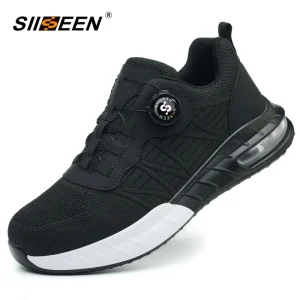 Lightweight Safety Shoes Breathable and Comfortable with Intelligent Buttons Suitable for Workers’ Work Shoes
