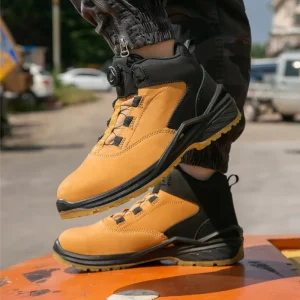Lightweight Safety Shoes for Men with Steel Toe Waterproof Anti Slip and Comfortable for Work