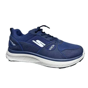 Lightweight Sporty Platform Men’s Running Shoes Breathable Mesh Fabric Upper Lace-Up Sneakers Soft Anti-Slip Footwear