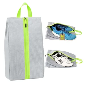 Lightweight Travel Storage Organizer for Men’s Golf Soccer Shoes Odor Absorbing Active Carbon Water Resistant Polyester Zipper