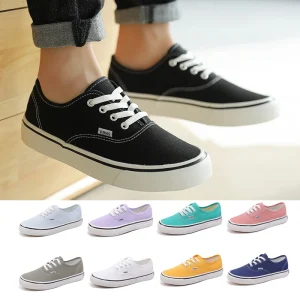 Lipira Star Men’s Canvas Loafers Vulcanized Non slip Breathable All Season Casual Shoes