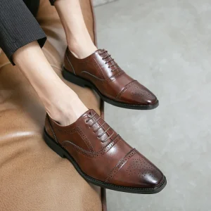 Loafers Dressing Shoes for Men Elegant Men Shoes Oxford Patent Leather Black Mens Shoes Casual Luxury Wedding Dress
