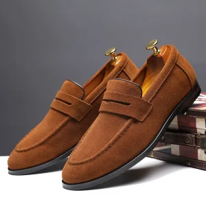 Loafers for Men Men’s Velvet Loafers Dress Fashion Wedding Party Prom Shoes Dress Shoes