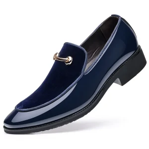 Long Leather 38-49 Artificial PU EVA Rubber Black Oxford Sole Embroidered Lightweight Boys Formal Men’s Office Career Dress Shoes