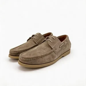 Low-Cut Lace-up Lightweight Breathable Anti-Odor Hard-Wearing Rubber Outsole Nubuck Casual Versatile Comfort Men’s Boat Shoes