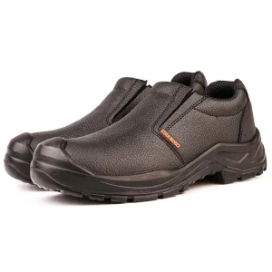 Low Cut Work Safety Shoes for Men Black Breathable Steel Toe Work Boots Construction