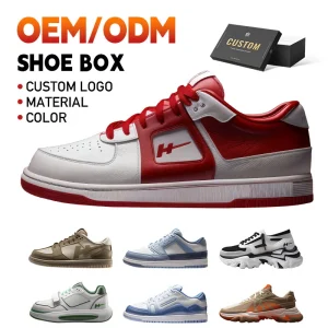 Low MOQ Free Design Custom Logo Basketball Lace up Walking Style Men’s Casual Shoes Genuine Leather Upper Rubber Winter Spring