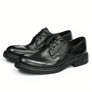 Luxurious and Fashionable Lace up Men’s Shoes with Blue and Brown Color Combination in Italian Style Oxford Dress Shoes Design