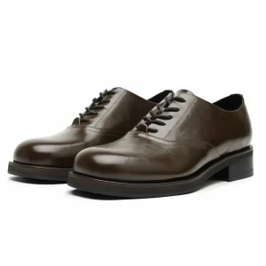 Luxury Designer Derby Mens Lace up Thick soled Height increasing Casual Microfiber British Style Shoesblack Suitable