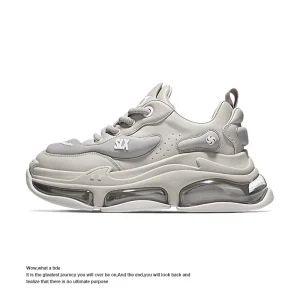 Luxury Designer Original Chunky Sneakers Thick Sole Breathable Lightweight Sporty Height Increasing Men’s Business Casual Shoes