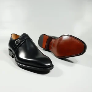 Luxury Leather Business Oxford Shoes Mens Monk Strap Handmade Loafer Shoes for Men Goodyear Italian Formal Men’s Dress Shoes