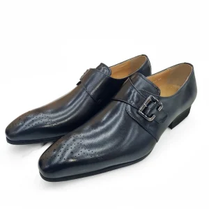 Luxury Men’s Designer Autumn Wedding Oxfords Groom Casual Shoes with Pointed Toe Non slip Closure for Office Business