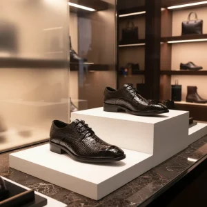 Luxury Men’s Height Increasing Leather Shoes 8cm Anti Slip Durable Business Formal Derby Square Toe Elevator Shoes for Wedding