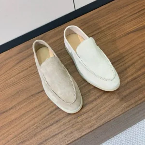 Luxury Men’s Suede Loafers High Quality Comfortable Casual Shoes with Soft Soled High Touch Leather