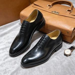 Luxury Wholecut Oxford Shoes Single Piece Leather Shoes Men Wholecut Oxfords Seamless Upper Formal Business Dress Shoes