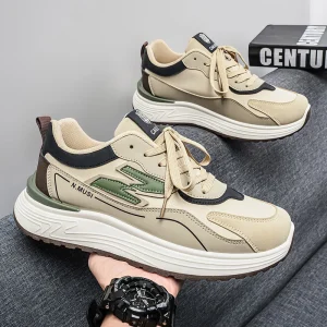 M3306 New Design Men’s Shoes Spring Fashionable Versatile Chunky Shoes Outdoor Thick Soled Shock Absorbing Sneakers