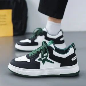 MF03 Men’s Skate Shoes Autumn Thick Soled Casual White Shoes Versatile Trendy Athletic Shoes for Teenagers