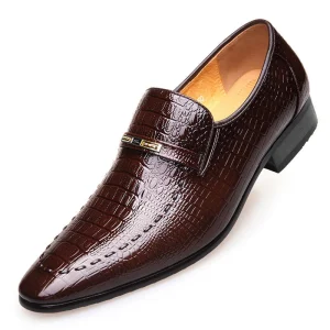 Male Dress Shoes Slip-on Casual Walking Men’s Formal Business Shoes Wedding Shoes