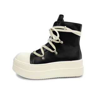 Manufacturer Customized Logo Thick Sole Unisex High-top Straps Designer Sneaker Shoes Europe Trendy Fashion Men Walking Shoes
