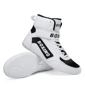 Manufacturers High-top Gym Mens Synthetic Boxing Boots Light Weight Kid’s Wrestling Shoes Functional Footwear Shoes