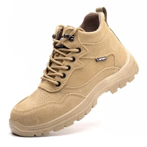 Manufacturer’s New Stock Men’s Safety Shoes Anti smash Puncture proof Breathable Lightweight Durable Soft soled Mid Calf Shoes