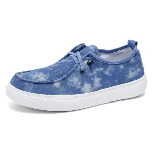 Men Canvas Slip on Shoes Lightweight Casual Loafers Outdoor Walking Sneakers Big Size