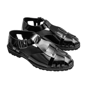 Men Casual Leather Beach Sandals High End Feel Breathable Flip Flops Driving Outdoor Sandals for Men