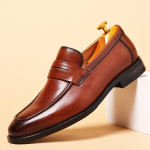 Men’ Dress Shoes Fashion Luxury Leather Loafers Wedding Party Prom Shoes