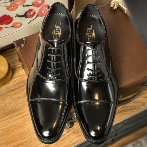 Men Dress Shoes Gentlemen British Style Party Genuine Leather Wedding Shoes Men Flats Leather Oxfords Formal Shoes