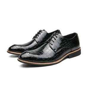 Men Dress Shoes Leather Luxury Fashion Groom Wedding Shoes Oxford Dress Shoes