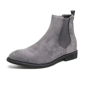 Men Formal Dress Shoes PU Lace Up Ankle Chukka Boots for Winter Autumn Summer