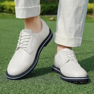 Men Golf Shoes Senior Waterproof Classic Golf Shoes with Breathable