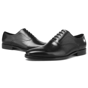 Men Leather Casual Men’s Dress Wedding Shoes Oxford for Men Zapatos De Cuero Sepatu Pria
