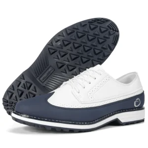 Men Leather Golf Shoes Waterproof Non Slip Outdoor Sport Shoes Fashion Golf Footwear Big Size