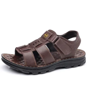 Men Leather Sandals Anti slip Wear resistant Casual Shoes Men’s Summer