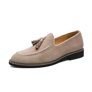 Men Loafers Suede Leather Shoes Slip On Driving Leather Shoes Man Casual Moccasins Shoe