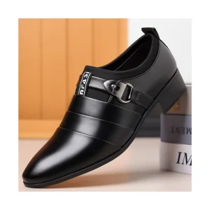 Men PU Leather Shoes Men’s Business Dress Shoes Large Size Pointed Casual Shoes