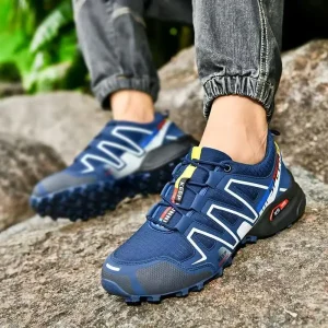 Men Plus Size Outdoor Hiking Shoes Breathable Summer Casual Travel Sneakers Comfort Versatile Sports Footwear