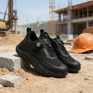 Men Safety Shoes Steel Toe Puncture Proof Breathable Mesh Construction Work Boots Industrial Protective Footwear