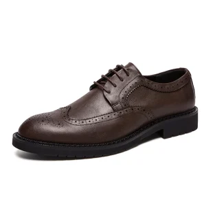 Men Spring Autumn Office Business PU Shoe Comfy Oxford Sole Walking Casual Fashion Men’s Formal Dress Shoes