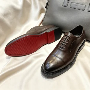 Men Thick-soled Genuine Leather Shoes Outsole Men Dress Shoes Cow Leather Upper Dress Shoes Affordable Gentleman Footwear