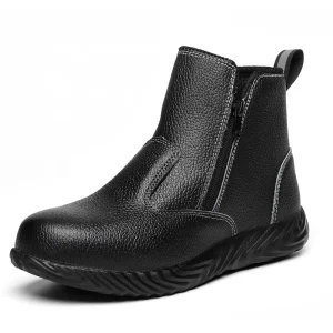 Men Waterproof Leather Boots Men’s Ankle Boots Outdoor Male Steel Toe Anti-Smashing Men’s Work Shoes