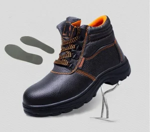 Men Work Safety Shoes Boots with Steel Toe and Steel Plate Safety Boots