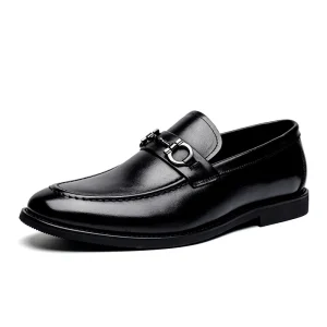 Men’s 100% Genuine Leather Classic Driving Loafer Shoes Slip-on for Formal Business or Casual Dress for Winter
